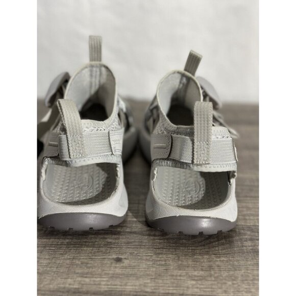 CHACO ODYSSEY Closed Toe Hiking Sport Sandals Women 8 Metallic Silver/Gray Mesh - Picture 10 of 14